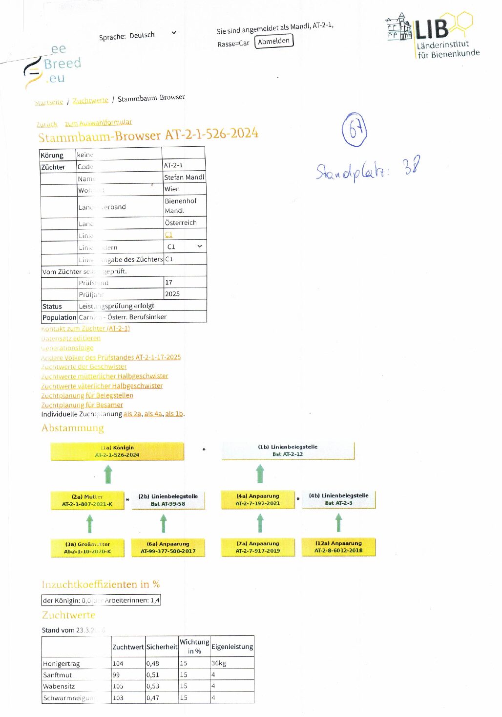 Alternative view of Anmeldung Umlarvtermin Imkerschule 24.06.2026 ab 16:00 Uhr